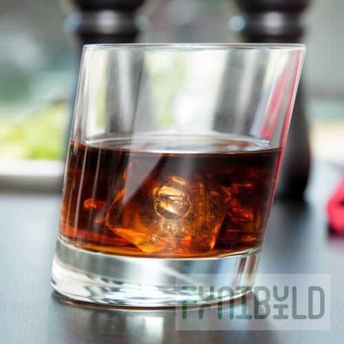 Libbey 11006821 Pisa 11.75 oz. Customizable Slanted Rocks / Double Old Fashioned Glass - 12/Case