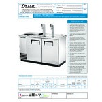 True TDD-2CT-S-HC 2 Single Tap Club Top Kegerator Beer Dispenser - Stainless Steel, (2) 1/2 Keg Capacity True TDD-2CT-S-HC 2 Single Tap Club Top Kegerator Beer Dispenser - Stainless Steel, (2) 1/2 Keg Capacity