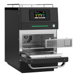 Pratica FIT-101-1-BL Fit Express Electric Ventless Black Stainless Steel High-Speed Oven - 208/240V, 1 Phase