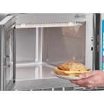 Solwave Ameri-Series Medium-Duty Stainless Steel Commercial Microwave with Push Button Controls - 208/240V, 2,100W Solwave Ameri-Series Medium-Duty Stainless Steel Commercial Microwave with Push Button Controls - 208/240V, 2,100W