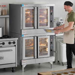 Wolf by Vulcan WC44GD-11D3 Double Deck Full Size Natural Gas Convection Oven - 100,000 BTU Wolf by Vulcan WC44GD-11D3 Double Deck Full Size Natural Gas Convection Oven - 100,000 BTU