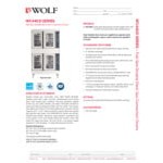 Wolf by Vulcan WC44GD-11D3 Double Deck Full Size Natural Gas Convection Oven - 100,000 BTU