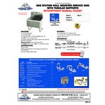 Advance Tabco WSS-16-25-F 16-Gauge Stainless Steel Service Sink with 12 Advance Tabco WSS-16-25-F 16-Gauge Stainless Steel Service Sink with 12