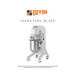 Doyon BTF060 60 Qt. Commercial Planetary Floor Mixer with Guard - 208/240V, 1 Phase, 4 hp