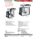 Sirman 21221608NA TC #22 Dakota Electric Meat Grinder - 120V, 1 1/2 hp
