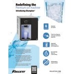 Follett 7UD112A-IW-CL-ST-00 Champion 7 Series ADA Height Air Cooled Chewblet Undercounter Ice Maker and Water Dispenser with 7 lb. Bin and Filter - 115V, 100 lb.