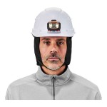 Ergodyne N-Ferno 6840 Black 2-Layer Chin-Length Winter Hard Hat Liner with Fleece Lining 16840