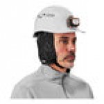 Ergodyne N-Ferno 6840 Black 2-Layer Chin-Length Winter Hard Hat Liner with Fleece Lining 16840