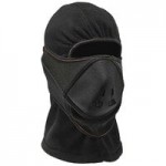 Ergodyne N-Ferno 6840 Black 2-Layer Chin-Length Winter Hard Hat Liner with Fleece Lining 16840