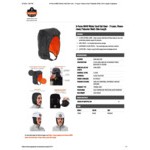 Ergodyne N-Ferno 6840 Black 2-Layer Chin-Length Winter Hard Hat Liner with Fleece Lining 16840