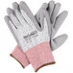 Cordova Machinist Salt and Pepper HPPE/Glass Fiber Cut Resistant Gloves with Gray Polyurethane Palm Coating - Large