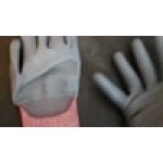 Cordova Machinist Salt and Pepper HPPE/Glass Fiber Cut Resistant Gloves with Gray Polyurethane Palm Coating - Large