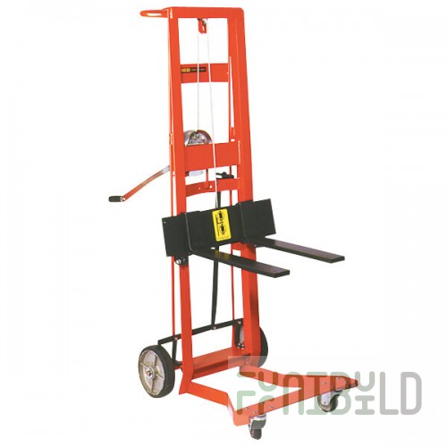 Wesco Industrial Products 750 lb. 4 Wheel Steel Winch Pedalift with 3
