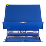 Vestil Blue Single Scissor Lift / Tilt Table with 48 Vestil Blue Single Scissor Lift / Tilt Table with 48