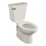 American Standard Cadet PRO 215CA104.021 Bone Vitreous China Floor-Mount Standard Height Elongated Toilet with High-Efficiency Tank - 1.28 GPF
