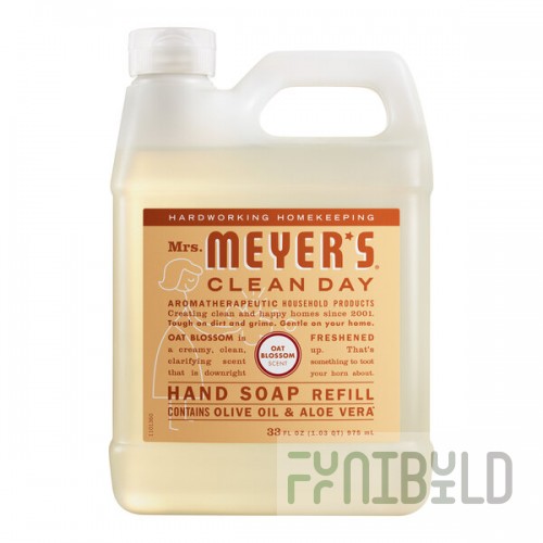 Mrs. Meyer's Clean Day 394909 33 oz. Oat Blossom Scented Hand Soap Refill - 6/Case