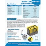 AlorAir Storm Extreme LGR Green Industrial Commercial Dehumidifier with Pump - 115V