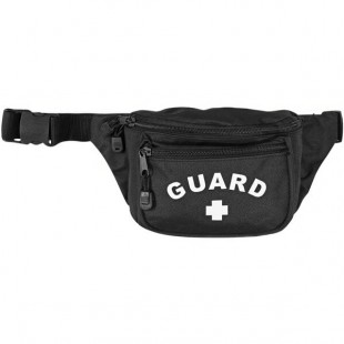 Kemp USA 10-103-BLK Black First Aid Hip Pack with Guard Logo Kemp USA 10-103-BLK Black First Aid Hip Pack with Guard Logo