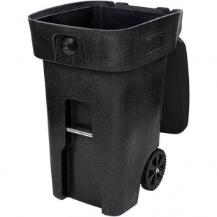 Toter 79A64-A0209 64 Gallon Fully Automated Blackstone Bear-Resistant Rectangular Wheeled Trash Can with Wheels and Locking Lid