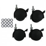 Ex-Cell Kaiser RC-KDHR-PL BT-WHT Black Tie Kaleidoscope White Gloss Half Round 8 Gallon Plastic Receptacle