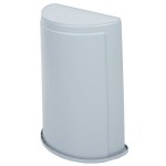 Rubbermaid® FG352000GRAY Untouchable 21 Gallon Gray Half Round Trash Can