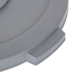 Carlisle 84102123 Bronco 20 Gallon Gray Flat Round Trash Can Lid