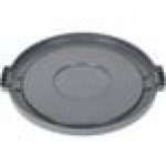 Carlisle 84102123 Bronco 20 Gallon Gray Flat Round Trash Can Lid