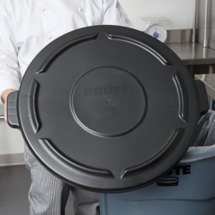 Rubbermaid® FG264560BLA BRUTE 44 Gallon Black Round Trash Can Lid
