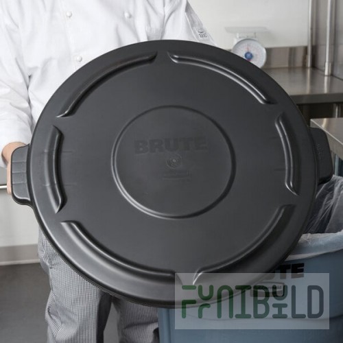 Rubbermaid® FG264560BLA BRUTE 44 Gallon Black Round Trash Can Lid