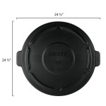 Rubbermaid® FG264560BLA BRUTE 44 Gallon Black Round Trash Can Lid Rubbermaid® FG264560BLA BRUTE 44 Gallon Black Round Trash Can Lid
