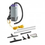 ProTeam 107745 Super Coach Pro 10 Qt. Backpack Vacuum with 107628 Telescoping Wand and 107016 Xover Floor Tool - 120V