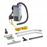ProTeam 107745 Super Coach Pro 10 Qt. Backpack Vacuum with 107628 Telescoping Wand and 107016 Xover Floor Tool - 120V