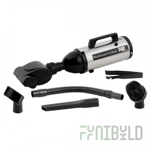 MetroVac VM6SB500T Metropolitan Evolution Handheld Canister Vacuum Cleaner with Turbine Brush and Attachment Kit - 500W