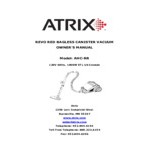Atrix AHC-RR Revo Red 3 Qt. Bagless Canister Vacuum with HEPA Filtration and Tool Kit - 120V, 1400W Atrix AHC-RR Revo Red 3 Qt. Bagless Canister Vacuum with HEPA Filtration and Tool Kit - 120V, 1400W