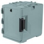 Cambro UPCS400401 Ultra Pan Carrier® S-Series Slate Blue Front Loading Insulated Food Pan Carrier with Menu Clip / Pocket - Holds 6 Pans Cambro UPCS400401 Ultra Pan Carrier® S-Series Slate Blue Front Loading Insulated Food Pan Carrier with Menu Clip / Pocket - Holds 6 Pans
