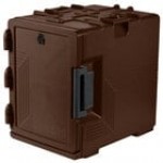 Cambro UPCS400401 Ultra Pan Carrier® S-Series Slate Blue Front Loading Insulated Food Pan Carrier with Menu Clip / Pocket - Holds 6 Pans Cambro UPCS400401 Ultra Pan Carrier® S-Series Slate Blue Front Loading Insulated Food Pan Carrier with Menu Clip / Pocket - Holds 6 Pans