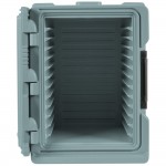 Cambro UPCS400401 Ultra Pan Carrier® S-Series Slate Blue Front Loading Insulated Food Pan Carrier with Menu Clip / Pocket - Holds 6 Pans Cambro UPCS400401 Ultra Pan Carrier® S-Series Slate Blue Front Loading Insulated Food Pan Carrier with Menu Clip / Pocket - Holds 6 Pans