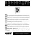Cambro UPCS400401 Ultra Pan Carrier® S-Series Slate Blue Front Loading Insulated Food Pan Carrier with Menu Clip / Pocket - Holds 6 Pans Cambro UPCS400401 Ultra Pan Carrier® S-Series Slate Blue Front Loading Insulated Food Pan Carrier with Menu Clip / Pocket - Holds 6 Pans