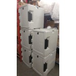 Cambro UPCS400401 Ultra Pan Carrier® S-Series Slate Blue Front Loading Insulated Food Pan Carrier with Menu Clip / Pocket - Holds 6 Pans Cambro UPCS400401 Ultra Pan Carrier® S-Series Slate Blue Front Loading Insulated Food Pan Carrier with Menu Clip / Pocket - Holds 6 Pans