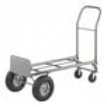 Lavex 500 lb. Gray 2-in-1 Convertible Hand Truck With 10