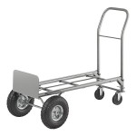 Lavex 500 lb. Gray 2-in-1 Convertible Hand Truck With 10