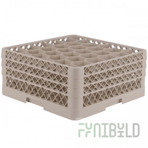 Vollrath TR12HHH Traex® Rack Max Full-Size Beige 30-Compartment 7 7/8