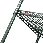 Metro 5AN517K3 Super Erecta Metroseal Green Adjustable Wire Stationary Add-On Shelving Unit - 24