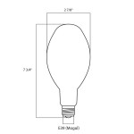 Satco S1932 150 Watt Warm Yellow Clear Finish High Pressure Sodium HID Light Bulb (ET23.5) Satco S1932 150 Watt Warm Yellow Clear Finish High Pressure Sodium HID Light Bulb (ET23.5)