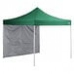 Backyard Pro Courtyard Series 10' x 10' Green Straight Leg Aluminum Instant Pop Up Canopy Tent and Wall Kit