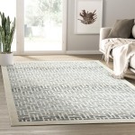 Abani Cabo Collection 4' x 6' Gray Farmhouse Geometric Area Rug