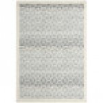Abani Cabo Collection 4' x 6' Gray Farmhouse Geometric Area Rug