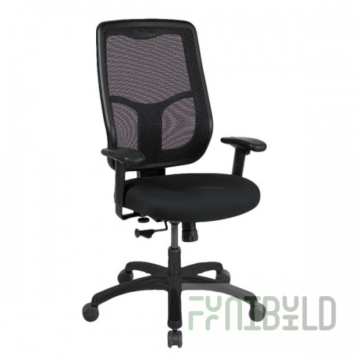 Eurotech MTHB94-5806 Apollo Series Black High Back Swivel Office Chair