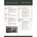 Lancaster Table & Seating Mahogany Finish Wood Window Back Chair with Light Brown Vinyl Seat - Assembled Lancaster Table & Seating Mahogany Finish Wood Window Back Chair with Light Brown Vinyl Seat - Assembled