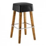 Lancaster Table & Seating Sofia Vintage Finish Wood Chair with Black Vinyl Seat Lancaster Table & Seating Sofia Vintage Finish Wood Chair with Black Vinyl Seat